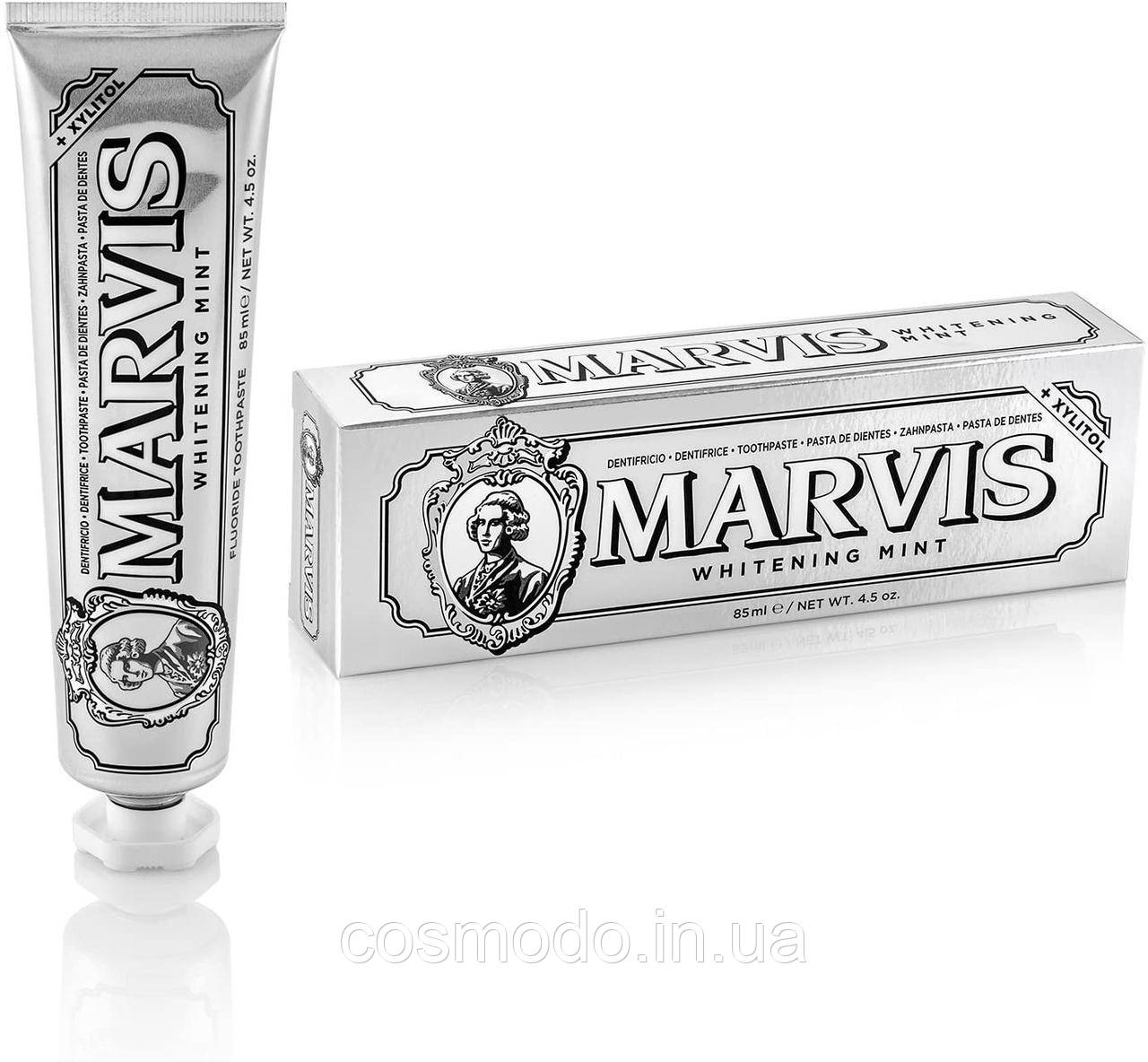 Зубна паста "Вибілювальна м'ята для курців" Marvis Smokers Whitening Mint 85 ml