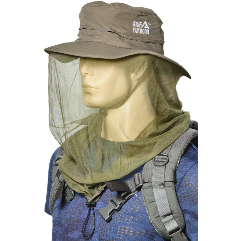 Шляпа від комарів Skif Outdoor Mosquito, тактична літня Панама олива польова антимоскітна, Накомарник, захист від комах, фото 1