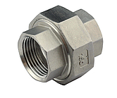 Американка нержавіюча 1/2 " (Ду15) вн-вн , муфта американка з нержавіючої сталі AISI 304 під прокладку
