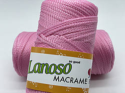 Macrame PP Lanoso(2-3мм)-932 рожевий
