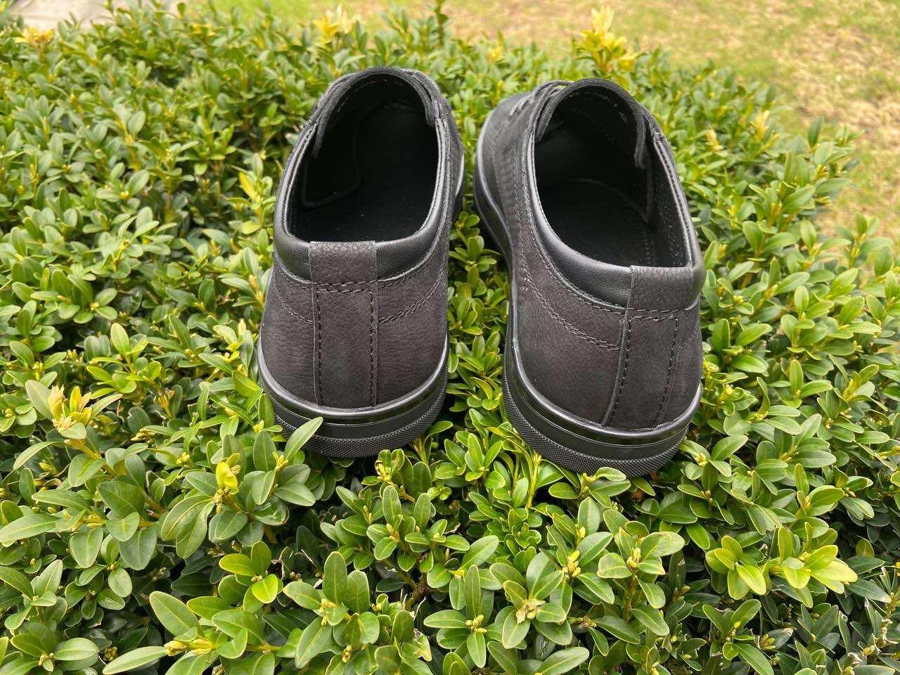 Мокасины мужские 45 размер кожаные туфли с перфорацией черные макасины летние слипоны в дырочку с шнурками - фото 3 - id-p1828100927