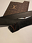 Ремінь чоловічий шкіряний, замш, чорний, LOUIS VUITTON, ширина 40 мм. 931369, фото 3