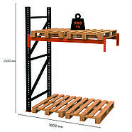 Палетний стелаж PR-Light (2500x1800x1100-1-1), фото 2