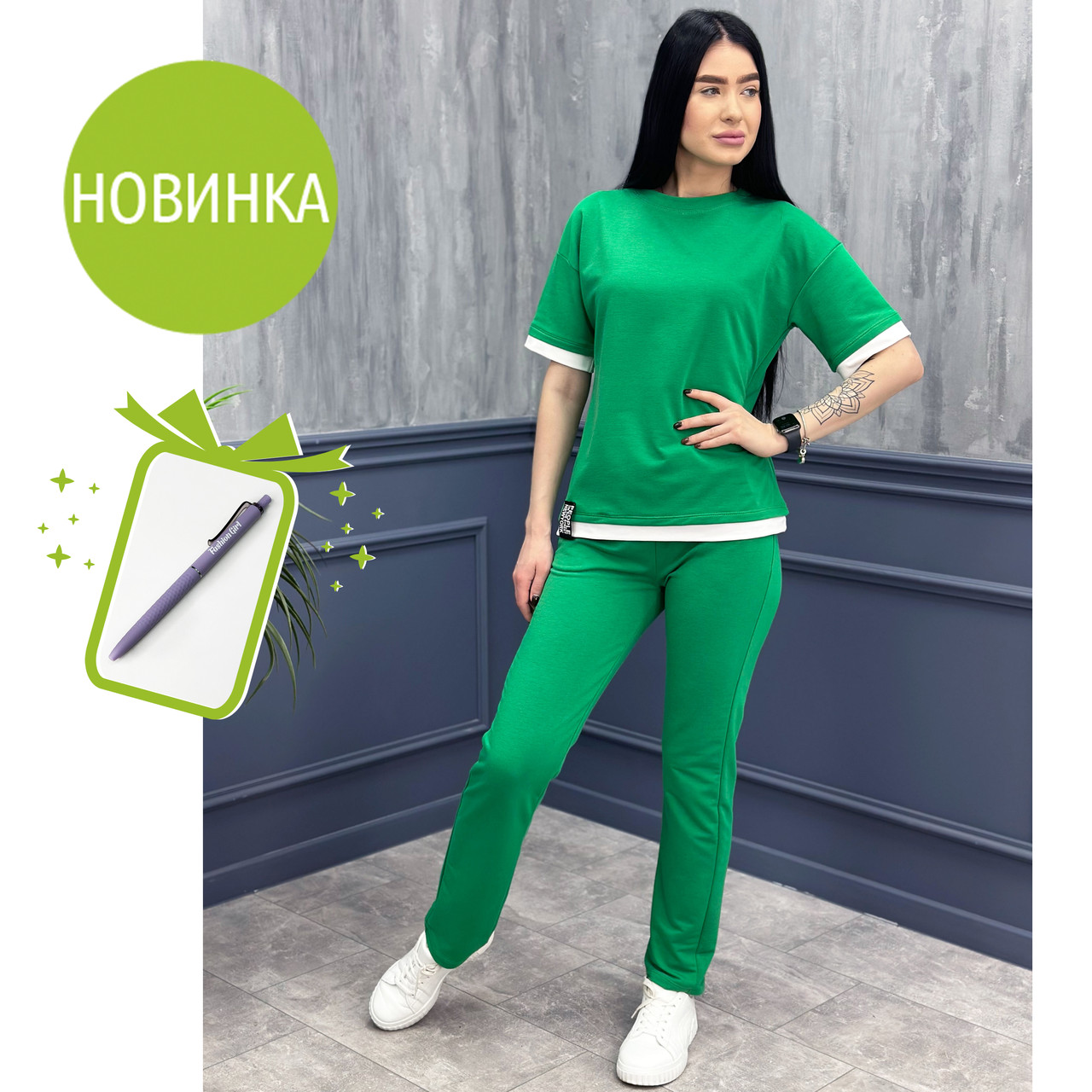 Літній трикотажний костюм-двійка "Summer"| Норма