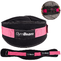 Неопреновый пояс для фитнеса GymBeam - LIFT Black & Pink (XS-XL) / Пояс для спортзала XS