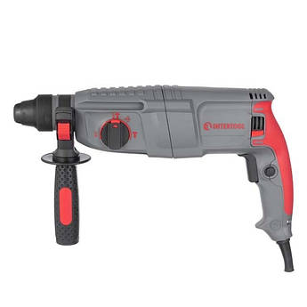 Перфоратор 850 Вт, 3.2 Дж, 0-900 об/хв, 0-4400 уд/хв, 3 режими, SDS plus INTERTOOL DT-0180, Професійний перфоратор