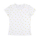 Жіноча футболка біла з дрібним принтом 2XL, фото 2