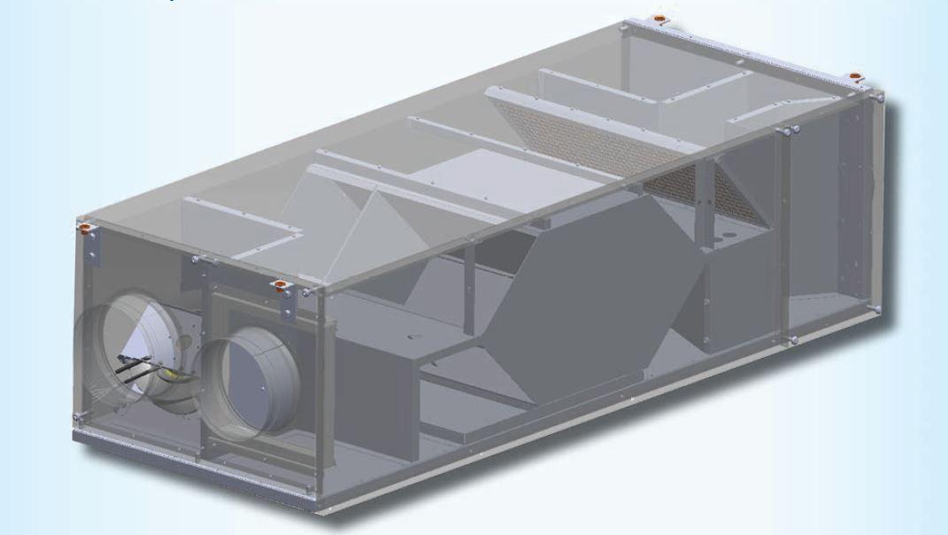 Приточно-витяжна установка з рекуперацією тепла МС 0100 РЕК, фото 1