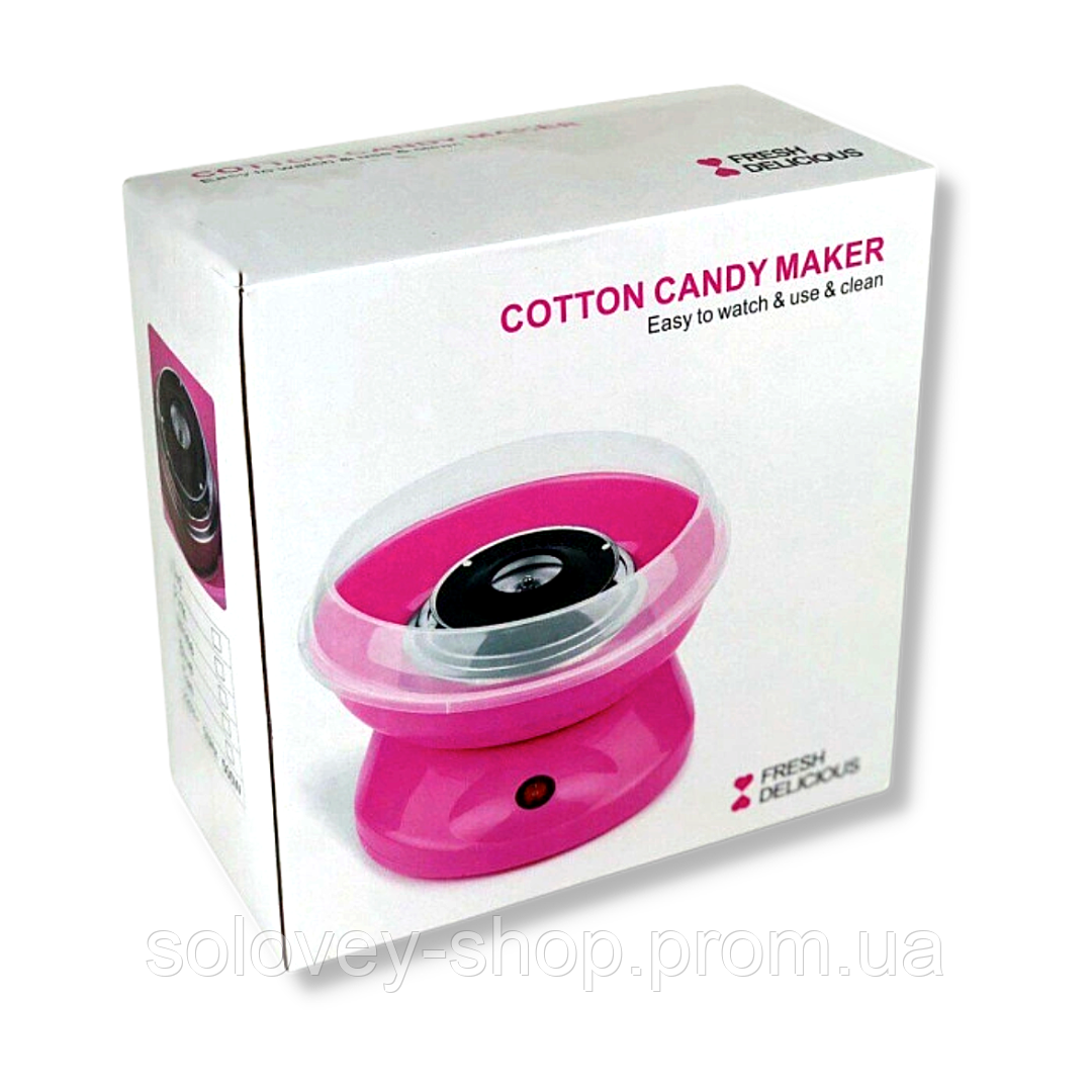 Станок для сладкой ваты, Cotton Candy Maker Домашний мини аппарат для сахарной ваты, Розовый - фото 6 - id-p1828156830