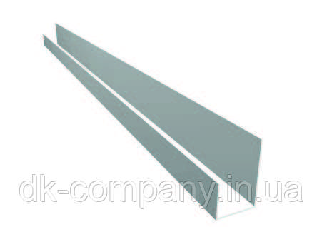 Профіль ПВХ торцевий для гіпсокартону 12,5 мм, довжина 3 м, фото 1