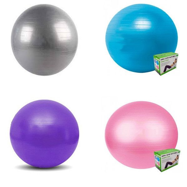 Мяч для фитнеса-85см M 0278 U/R Фитбол, резина, 1350г, 4 цвета, в кор-ке, 23,5-17,5-10,5см - фото 2 - id-p309761683