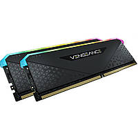 Модуль памяти DDR4 2x32GB/3600 Corsair Vengeance RGB RS Black (CMG64GX4M2D3600C18)