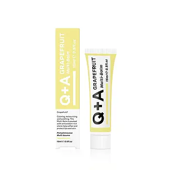 Бальзам для губ, гігієнічна помада з грейпфрутом Q+A Grapefruit Multi Balm