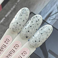 База GeliX Flake  с хлОпушками №2 - сіра