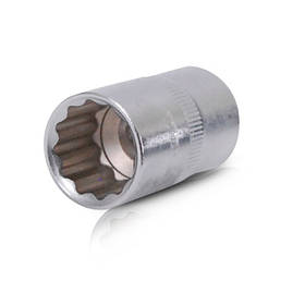 Головка дванадцятигранна, 1/2", 17 мм INTERTOOL ET-0217