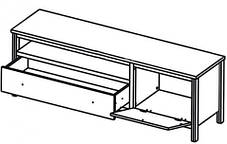 Тумба під телевізор Чос RTV1S1D 550х1600х420мм Гербор, фото 2