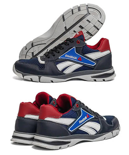 Купить Мужские летние кроссовки сетка Reebok (Рибок) Street Style Blue ...