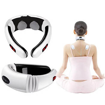 Масажер для шиї Neck Massager / Імпульсний масажер / Електростимулятор / Масажер для фізіотерапії