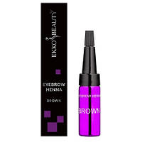 Ekkobeauty Хна для бровей Brown Коричневый, 5 г