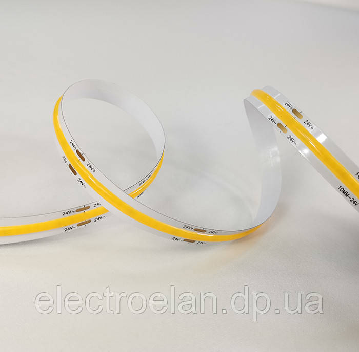 Светодиодная лента Ustrip LED480-COB-W30-24V-10W-8mm теплый белый - фото 1 - id-p1819068520