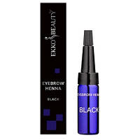 Ekkobeauty Хна для бровей Black Черный, 5 г