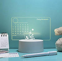 Доска для заметок светодиодный ночник USB доска для сообщений праздничный светильник календарь (Led-calendar)