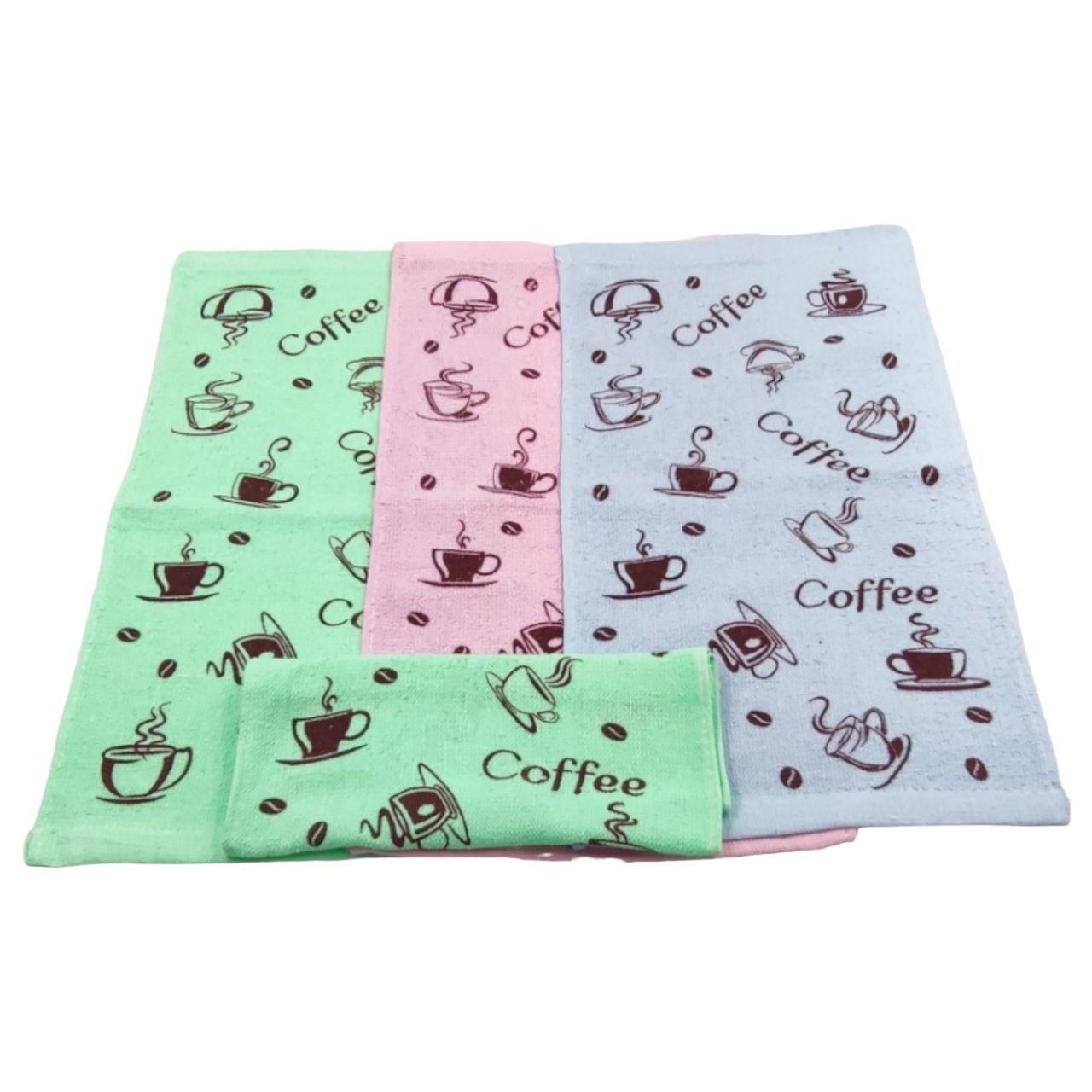 Рушник для кухні, рук, авто махровий "Кава" 25х50 см - опт від 20 шт, фото 1