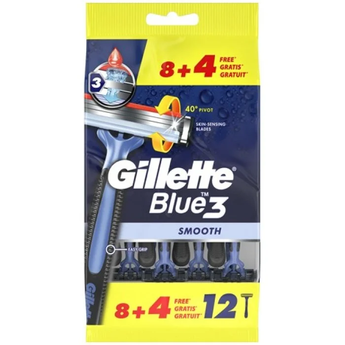 Станок Gillette Blue 3 (12) одноразовий, фото 1