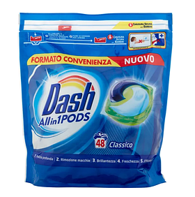 Капсули для прання Dash All in 1 Pods Classico, 48 штук 01443-4