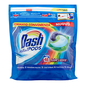Капсули для прання Dash All in 1 Pods Colore, 48 штук 01443-5