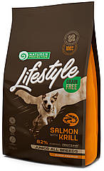 Сухий беззерновий корм для юніорів Nature's Protection Lifestyle Grain Free Salmon with Krill, 7582908 — 430