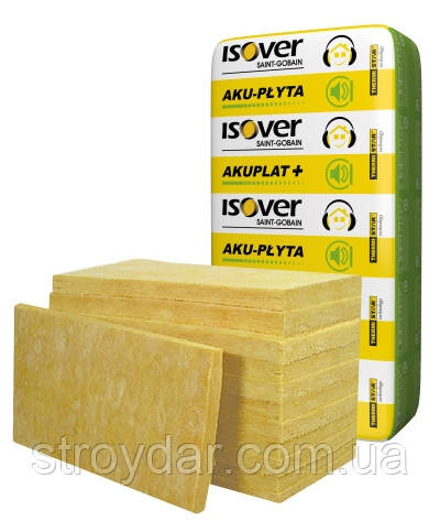 Утеплювач звукоізоляція ISOVER Akuplat + 75 мм