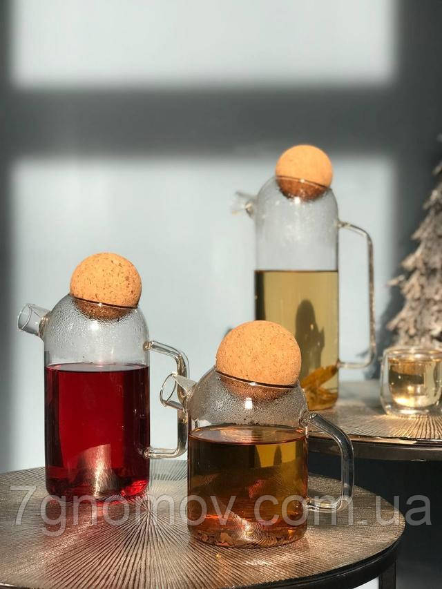 Чайник заварник скляний М'яч 1200 мл