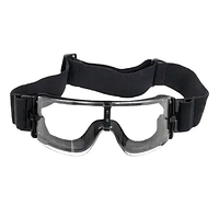 Защитные очки маска Goggles с 3 сменными линзами и резинкой на затылок (Black)