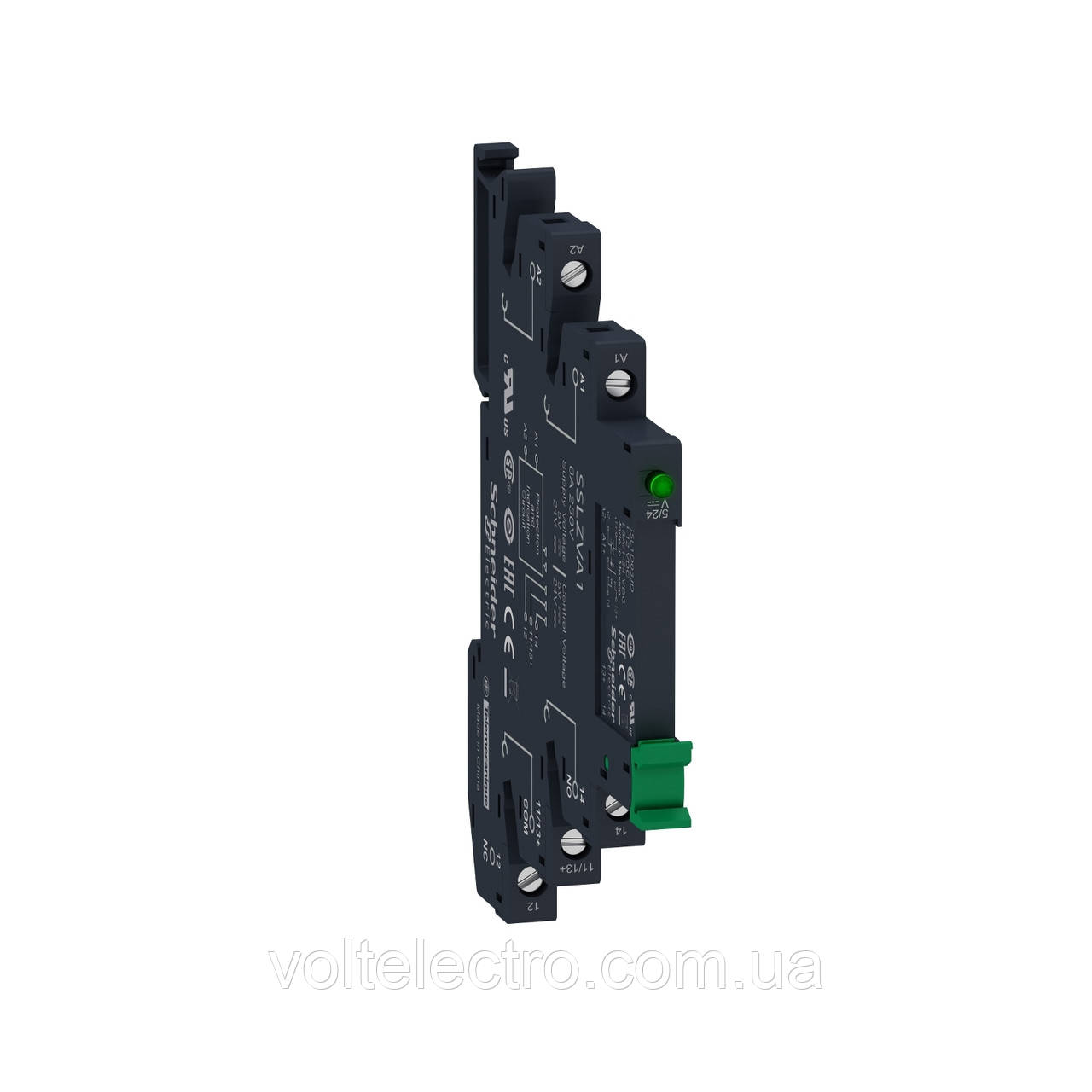 Реле напівпровідникове SSL + цоколь, 1 N/O 3.5A, =24В