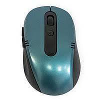 Бездротова оптична мишка G-108 радіо миша 2,4G 10 м для комп'ютера ноутбука колір морська хвиля та синій