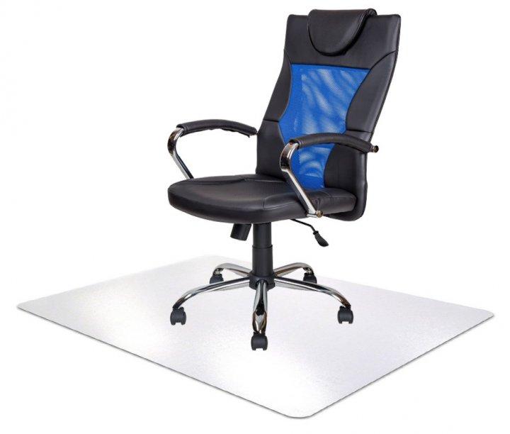 Захисний килимок під комп'ютерне крісло Palsun 1,0 мм 1000*1250мм Прозорий (прямі краю)