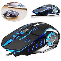Мышка для компьютера X1 / Проводная игровая мышь с RGB подсветкой / Геймерская мышка для ПК