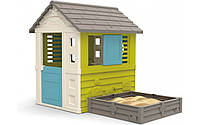 Игровой садовый дом Smoby Toys Garden House с песочницей или грядкой 2 в 1 810728