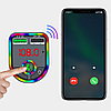 FM трансмітер в авто з USB, Bluetooth та RGB підсвічуванням, F6s / Автомобільний фм-модулятор в прикурювач, фото 10