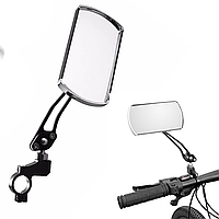 Зеркала для велосипеда 2шт, Черные / Комплект регулируемых велозеркал / Зеркало заднего вида на велосипед