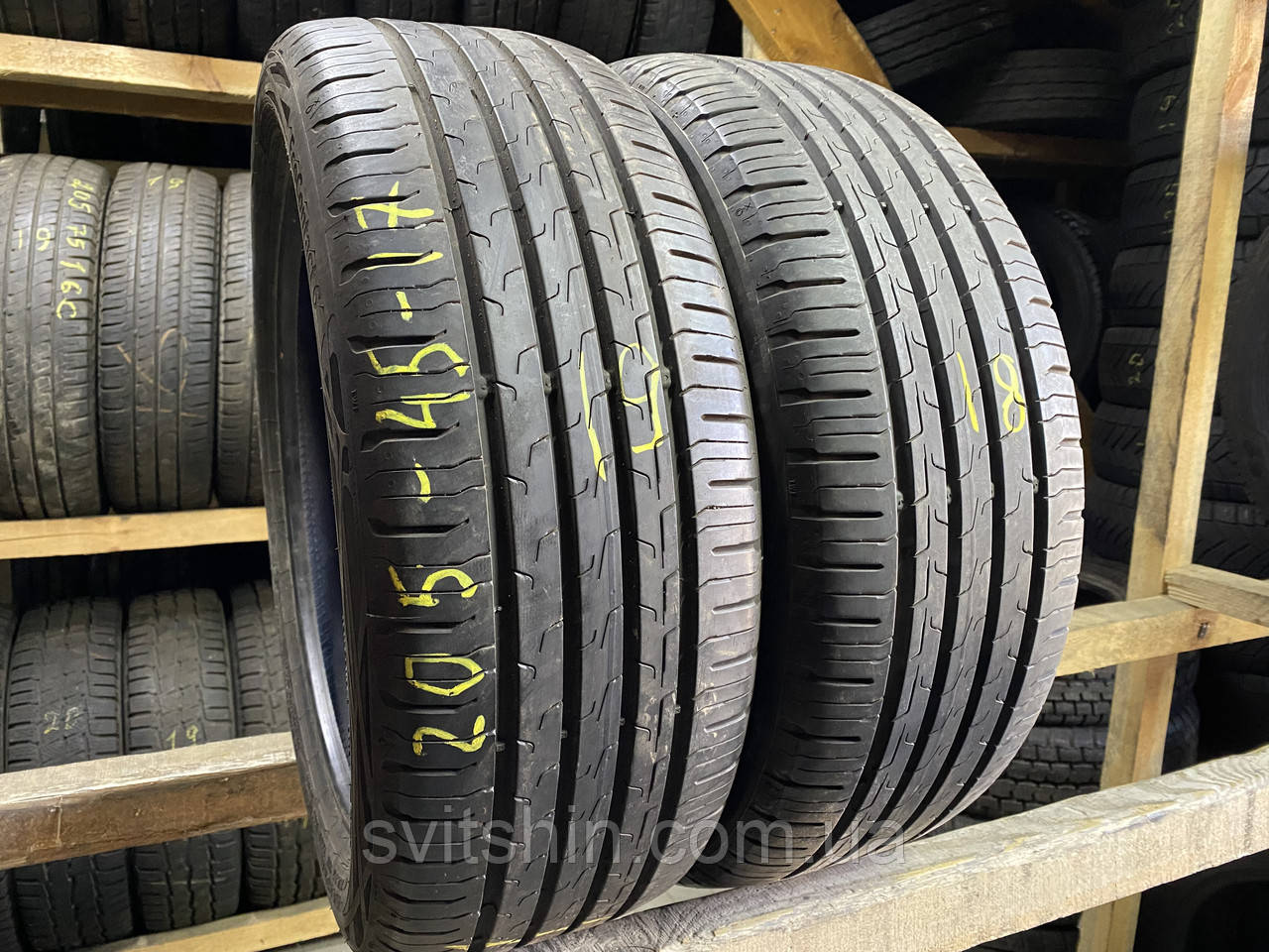 Літні шини 205/45R17 Continental EcoContact6 18/19рік