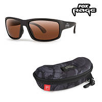 Окуляри поляризаційні Fox Rage Floating Wrap Dark Grey Sunglasses / Brown Lenses with Mirror Finish