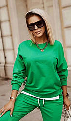 Жіночий модний спортивний костюм-двійка "Spring" зелений