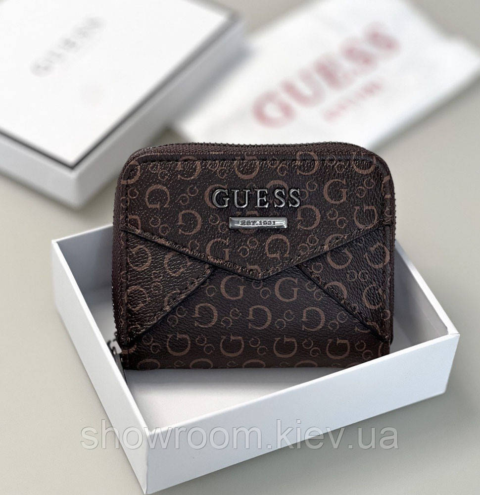 Жіночий маленький гаманець Guess (7595-1) brown