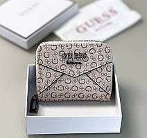 Жіночий маленький гаманець Guess (7595-1) light beige