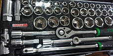 Набір інструменту 1/2" (дюйм+метр.) 43ед. TOPTUL GCAD4303, фото 6