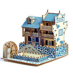 Дерев'яні 3D пазли . Тривимірний конструктор-головоломка 18.2 см * 22 см * 17.9 см ALLe26