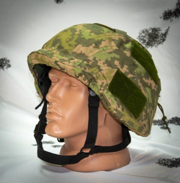 Кавер чехол на шлем с козырьком Kirasa Ballistic Helmet KC-HM001 мультикам, размер S-M (KI605) - фото 3 - id-p1828563313