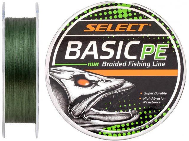 Шнур Select Basic PE 100m 0.06mm 6lb/3kg темн-зел., фото 1